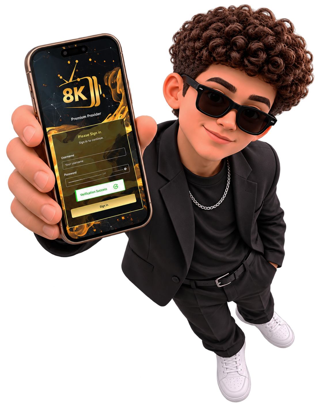 Strong 8K Panel Blog avatar presenting the mobile reseller login interface